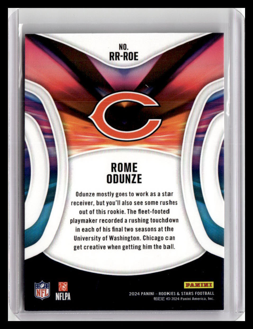 2024 Panini Rookies & Stars #RR-ROE Rome Odunze Rookie Rush