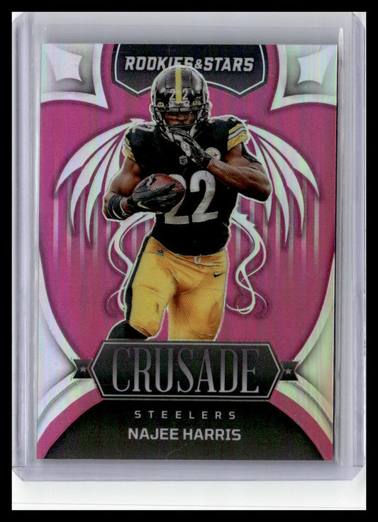 2022 Panini Rookies & Stars #CR-5 Najee Harris Crusade Pink #/75
