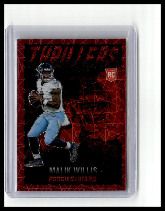 2022 Panini Rookies & Stars #TH-21 Malik Willis Thrillers Longevity #/80