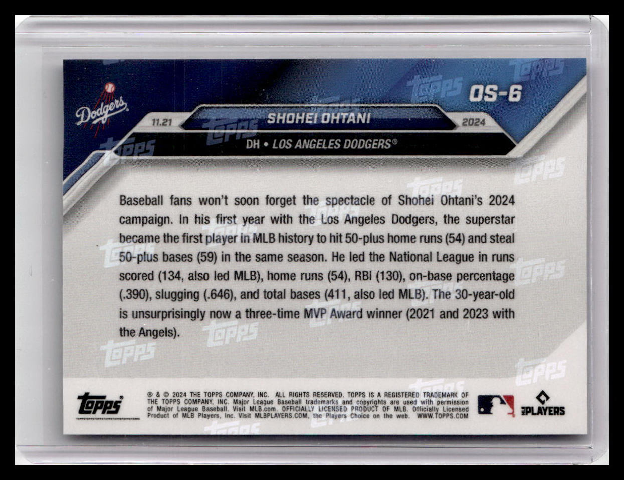 2024-25 Topps Now Off-Season #OS-6 Shohei Ohtani
