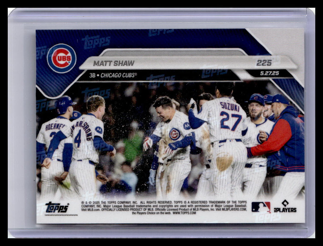 2025 Topps Now #225 Matt Shaw