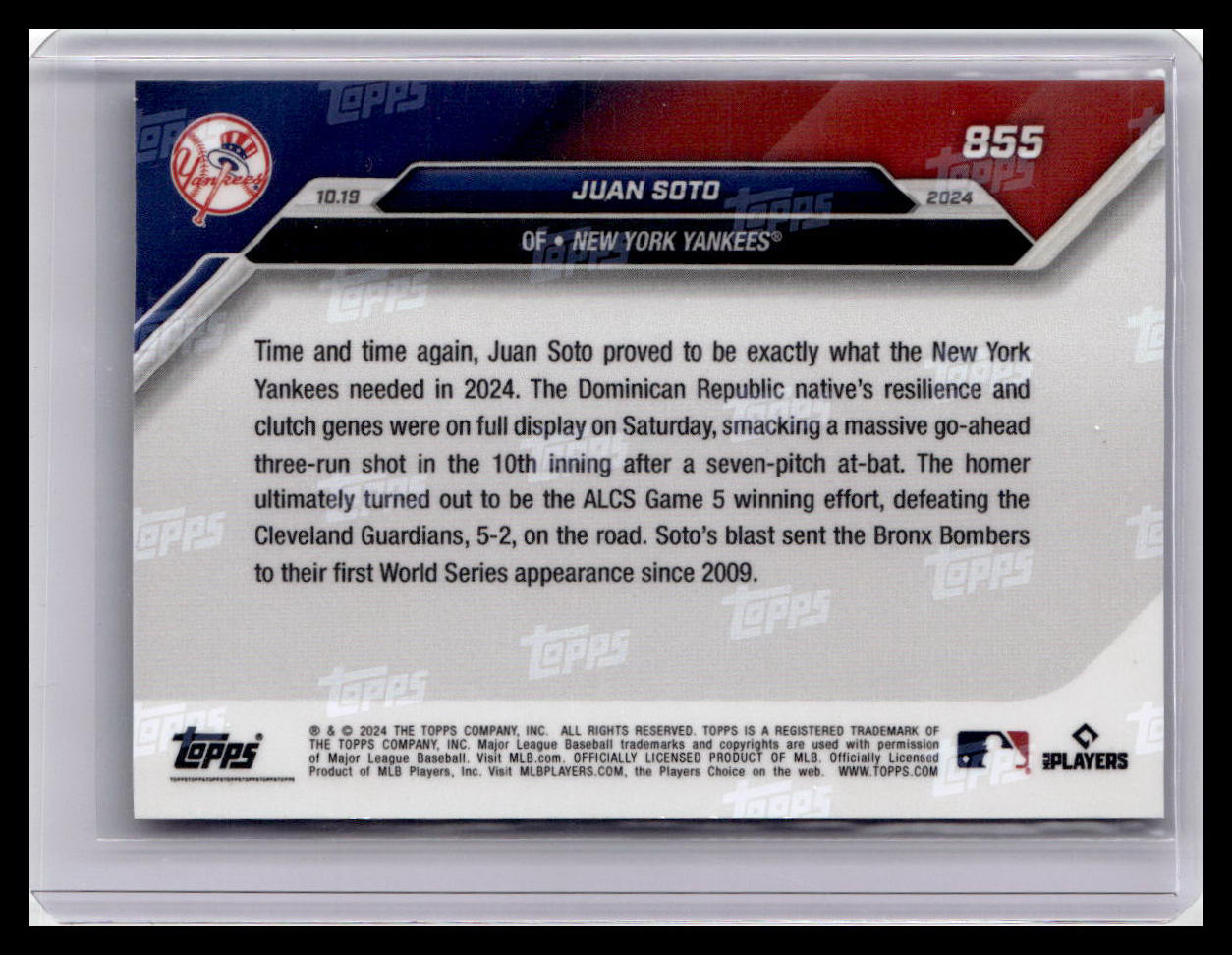2024 Topps Now #855 Juan Soto