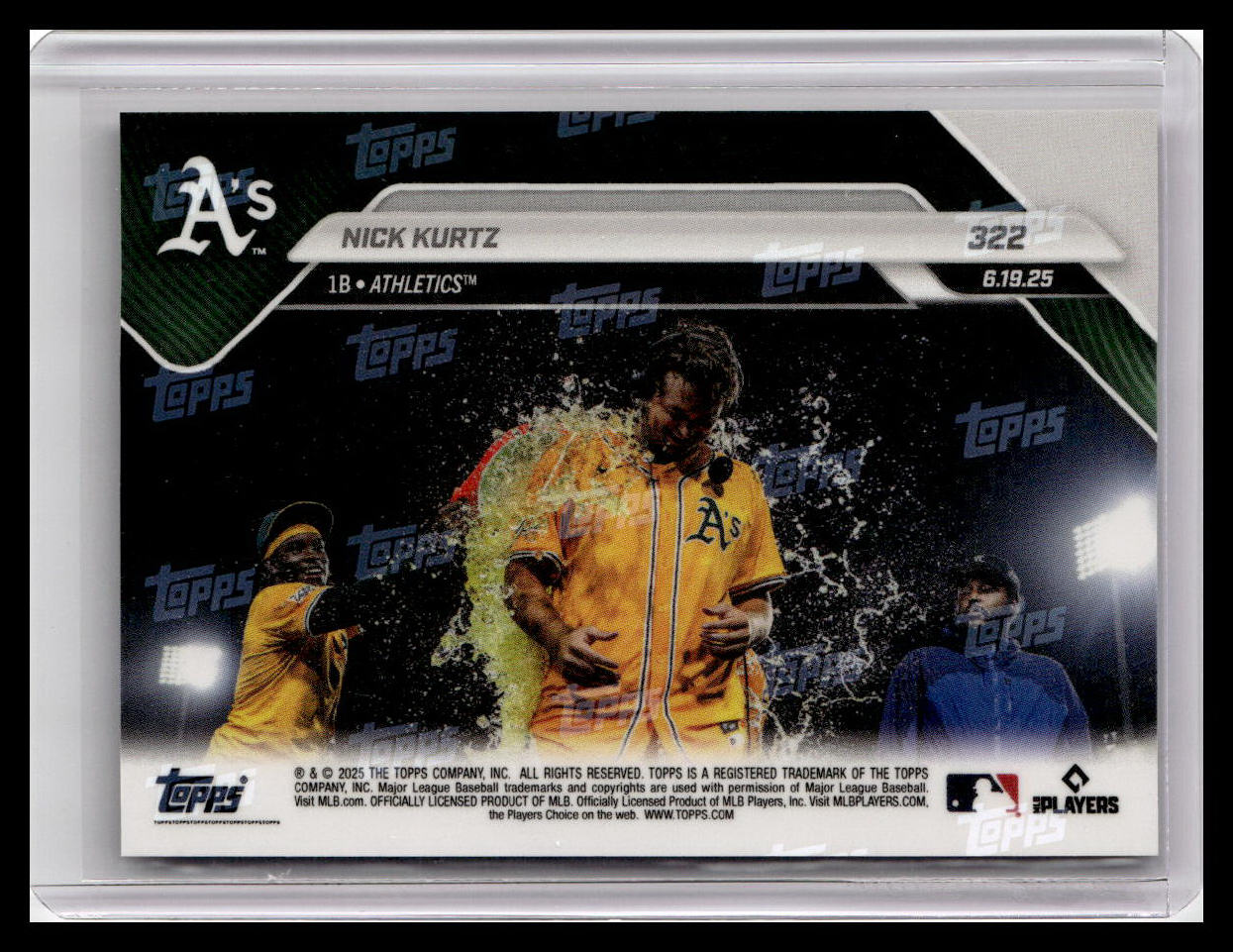 2025 Topps Now #322 Nick Kurtz