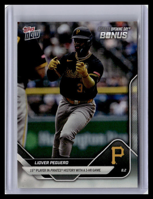 2025 Topps Now Road to Opening Day Bonus #ODB16 Liover Peguero