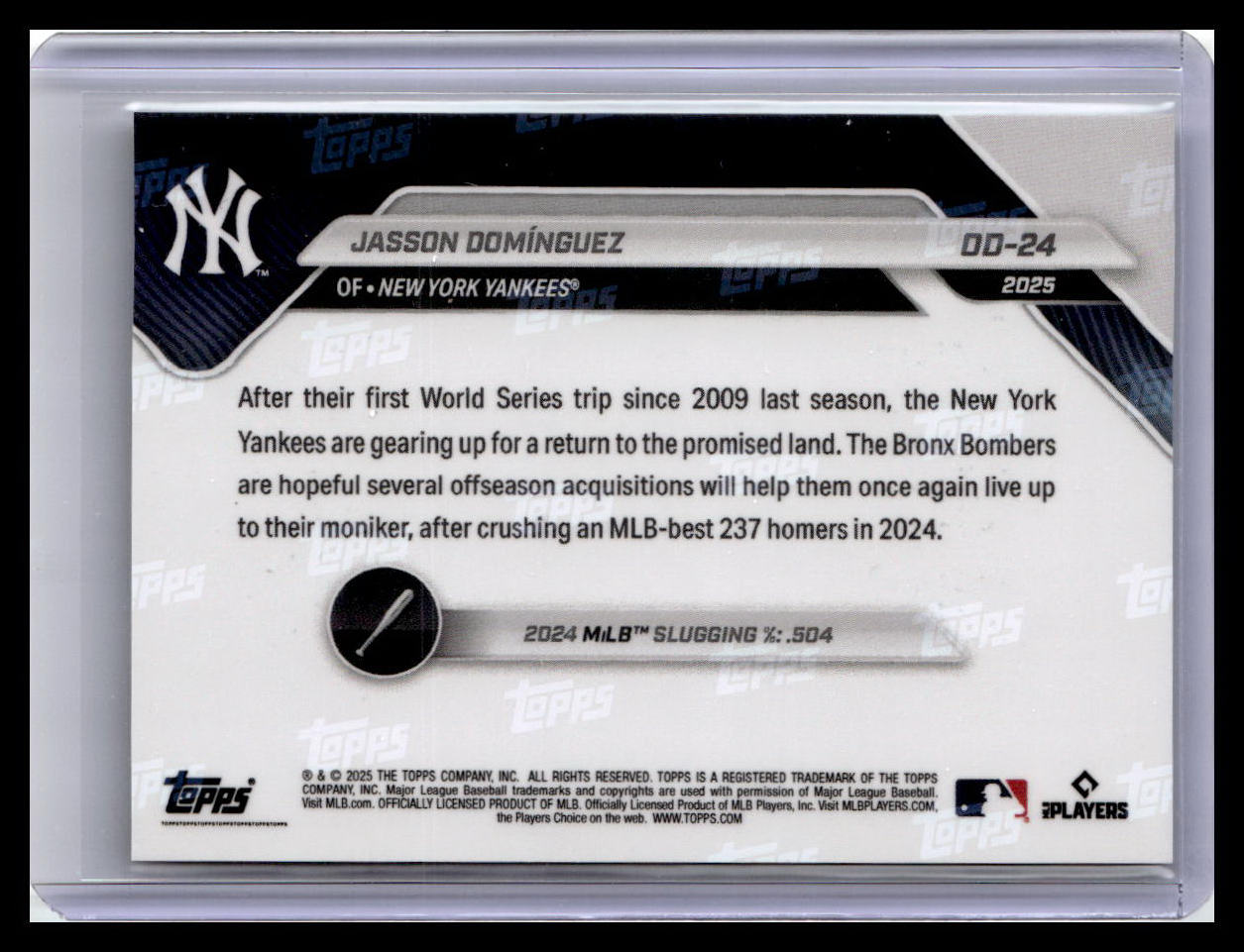 2025 Topps Now Road to Opening Day #OD-24 Jasson Dominguez