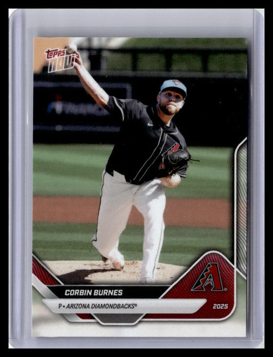 2025 Topps Now Road to Opening Day Arizona Diamondbacks #OD-254 Corbin Burnes