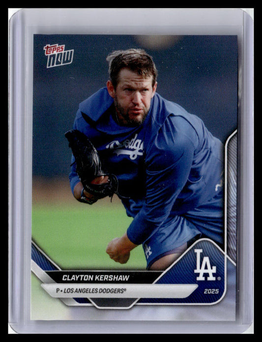 2025 Topps Now Road to Opening Day Los Angeles Dodgers #OD-277 Clayton Kershaw