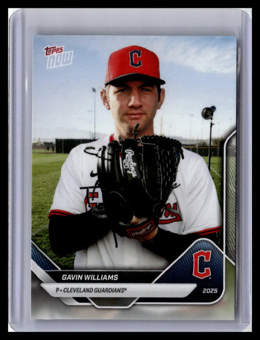 2025 Topps Now Road to Opening Day Cleveland Guardians #OD-69 Gavin Williams