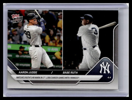 2025 Topps Now #40 Aaron Judge / Babe Ruth PR12926