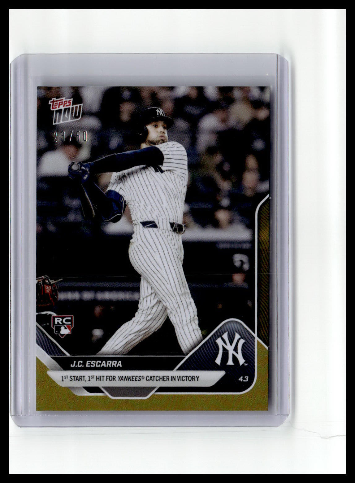 2025 Topps Now #38 J.C. Escarra /50