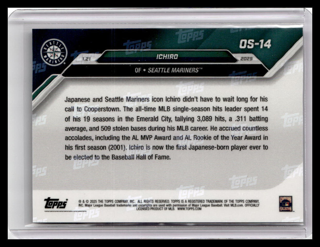 2024-25 Topps Now Off-Season #OS-14 Ichiro