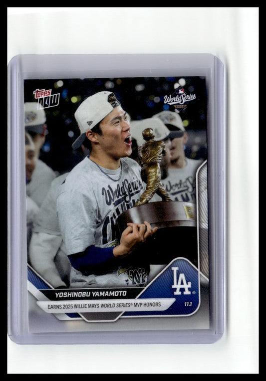 2025 Topps Now #926 Yoshinobu Yamamoto