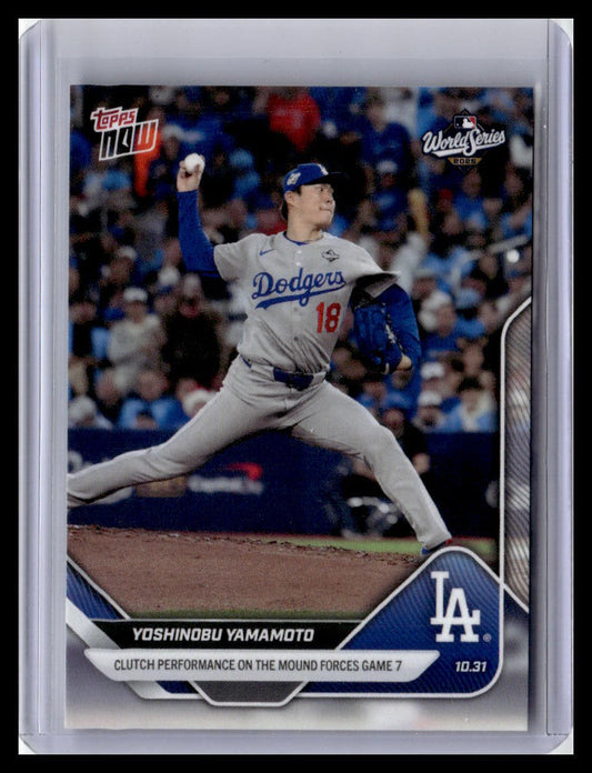 2025 Topps Now #916 Yoshinobu Yamamoto
