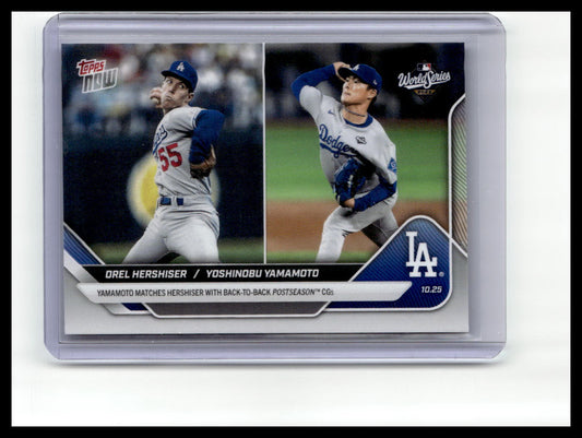 2025 Topps Now #902 Orel Hershiser/Yoshinobu Yamamoto