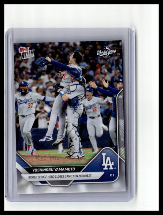 2025 Topps Now #925 Yoshinobu Yamamoto