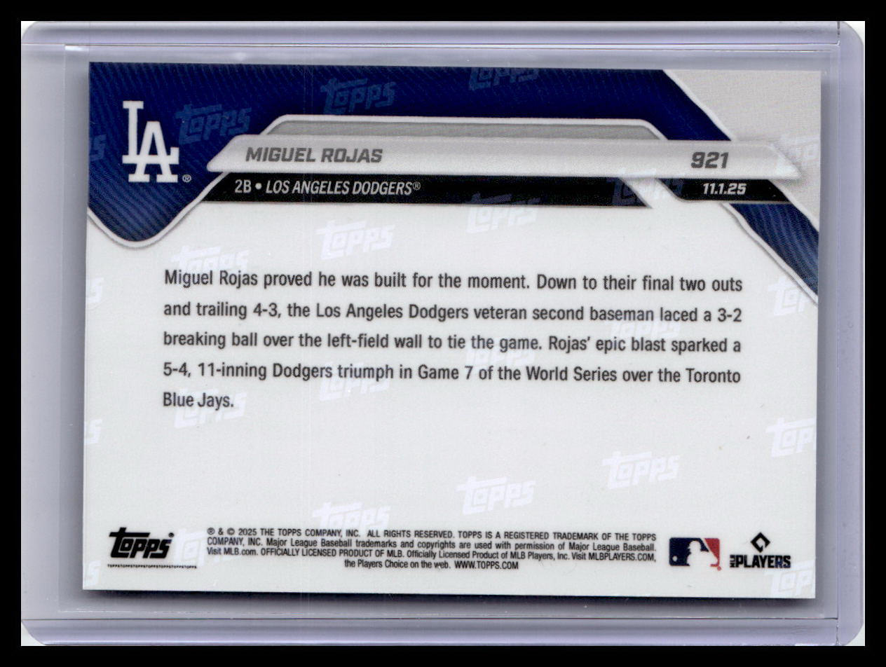 2025 Topps Now #921 Miguel Rojas