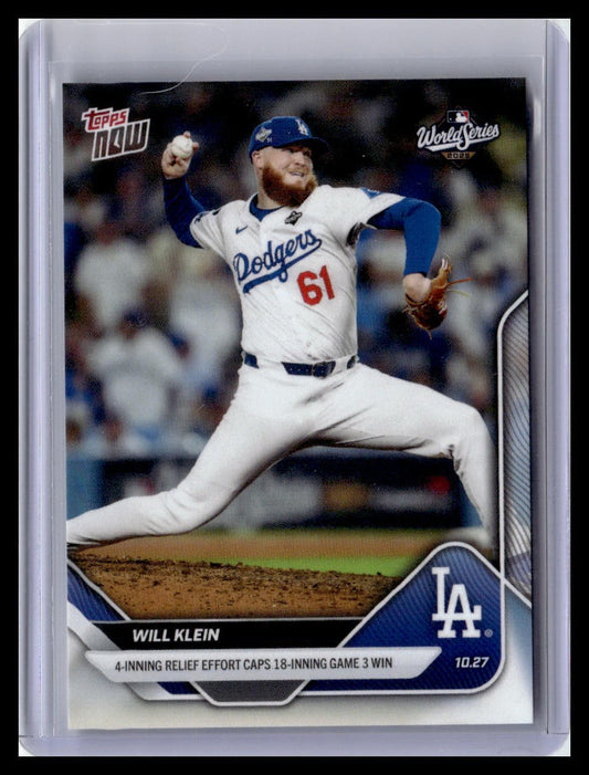 2025 Topps Now #907 Will Klein