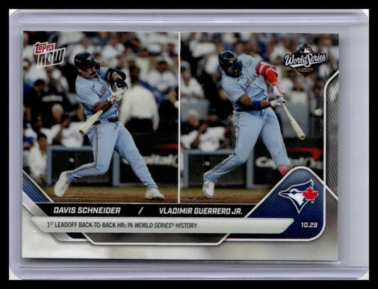 2025 Topps Now #912 Davis Schneider / Vladimir Guerrero Jr. WS, PR4616