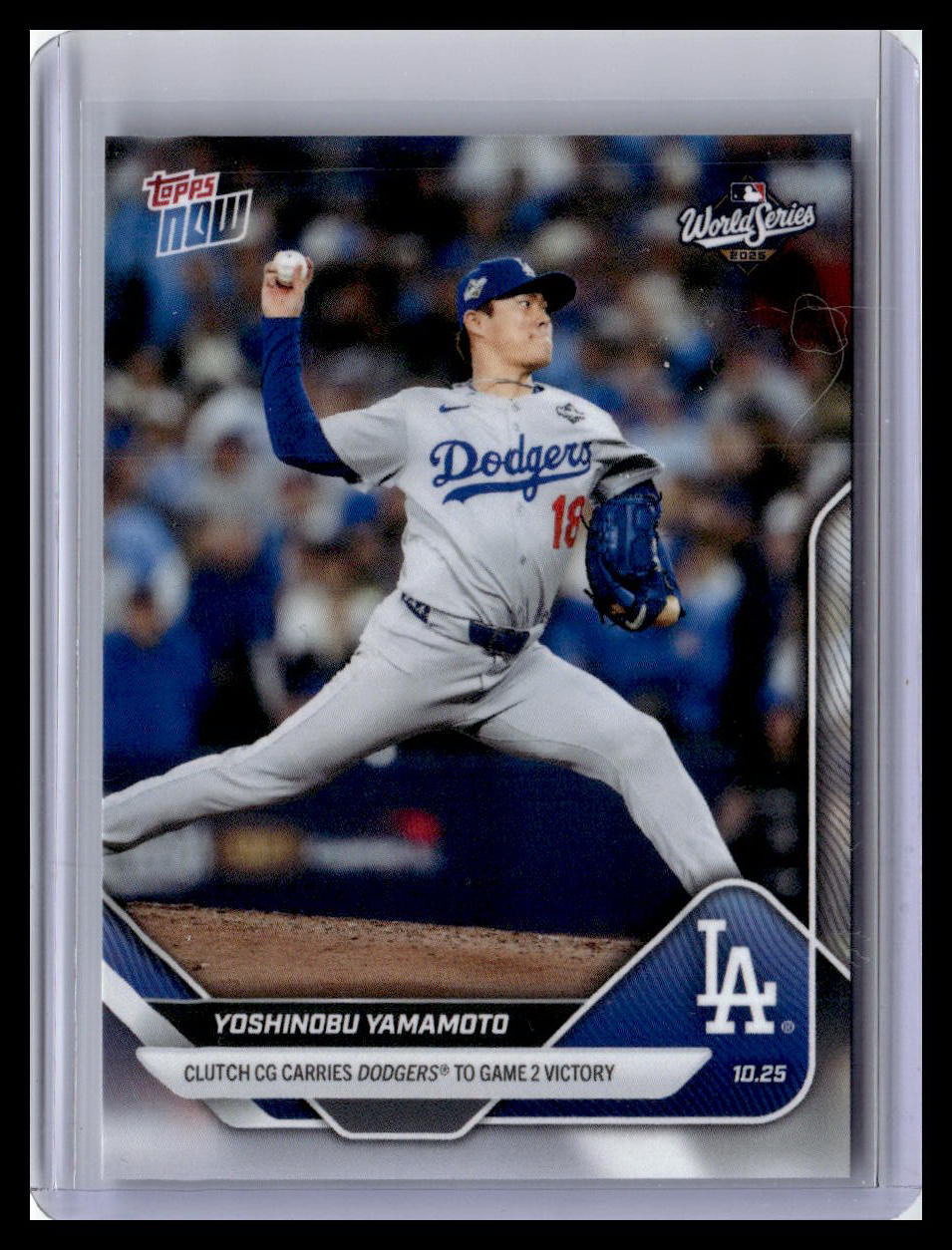 2025 Topps Now #901 Yoshinobu Yamamoto