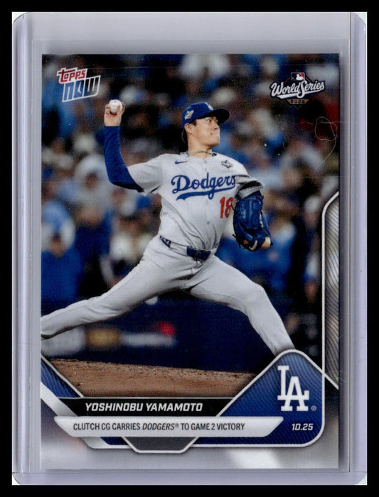 2025 Topps Now #901 Yoshinobu Yamamoto