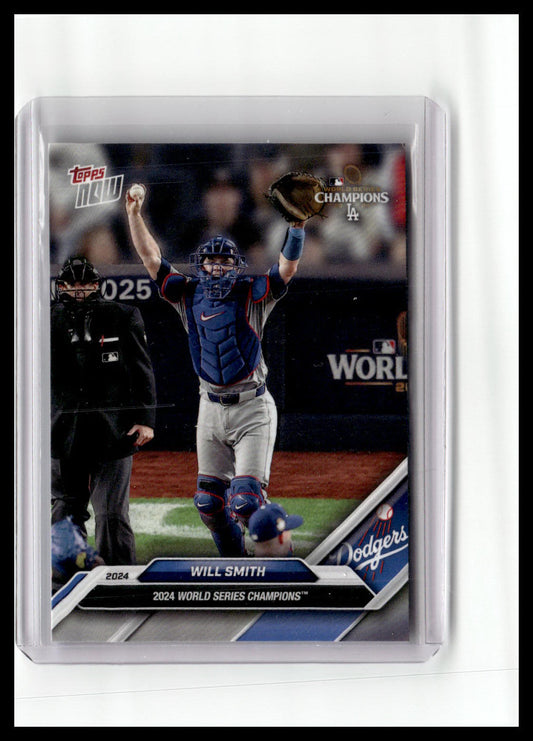 2024 Topps Now World Series Champions Los Angeles Dodgers #WS-3 Will Smith White