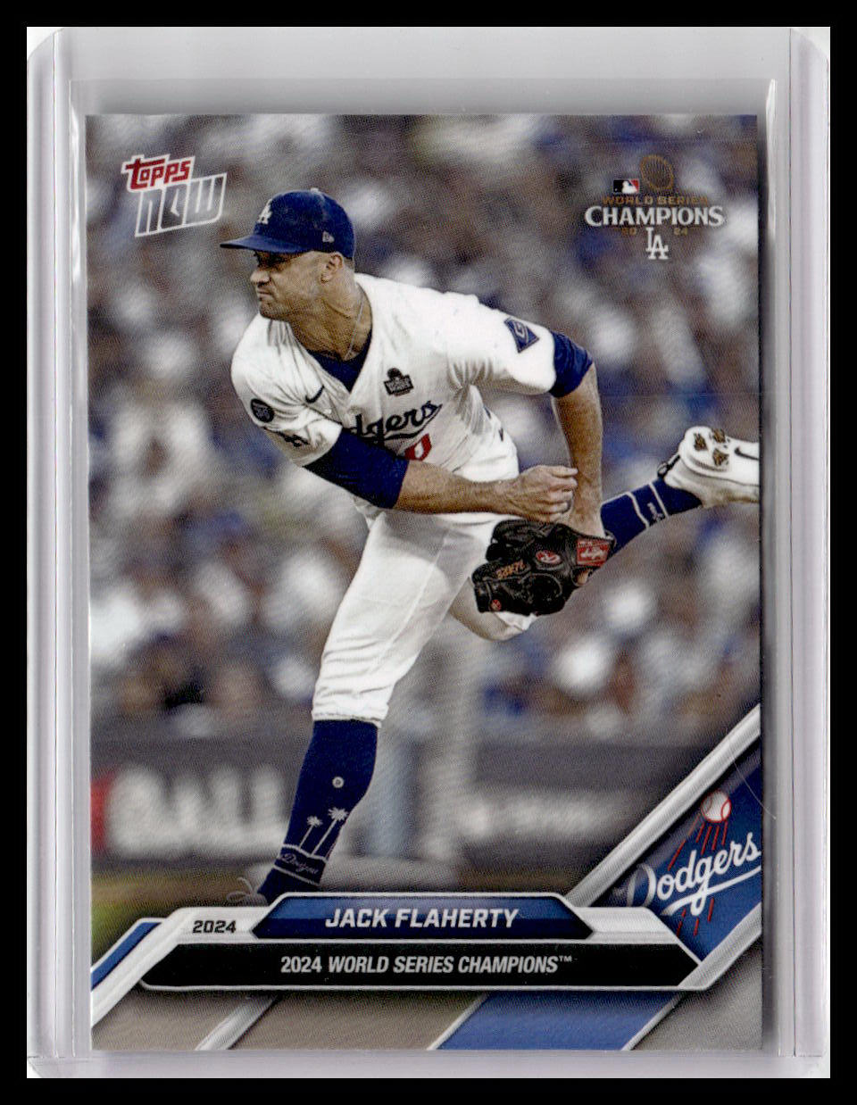 2024 Topps Now World Series Champions Los Angeles Dodgers #WS-4 Jack Flaherty