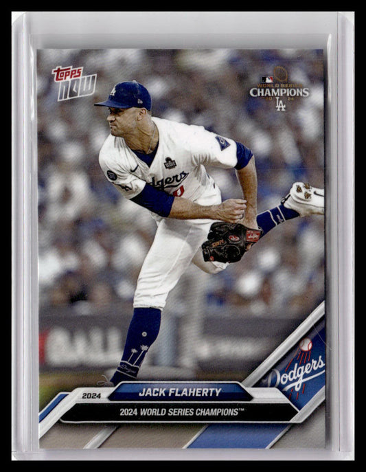 2024 Topps Now World Series Champions Los Angeles Dodgers #WS-4 Jack Flaherty