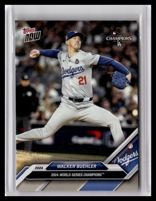 2024 Topps Now World Series Champions Los Angeles Dodgers #WS-8 Walker Buehler