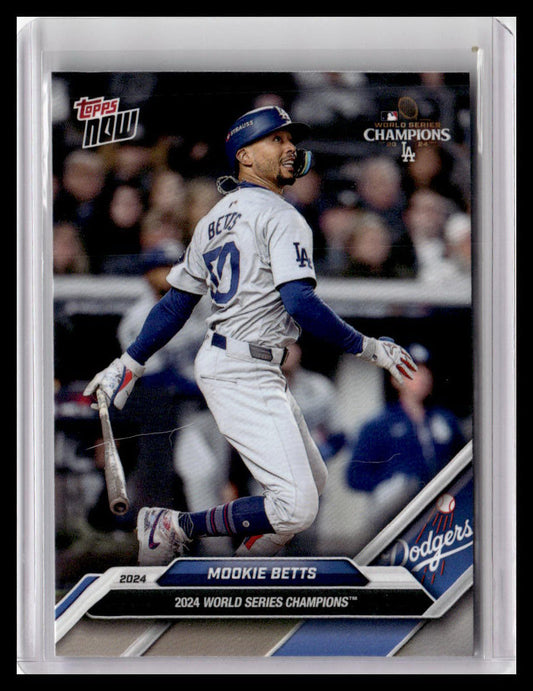 2024 Topps Now World Series Champions Los Angeles Dodgers #WS-9 Mookie Betts