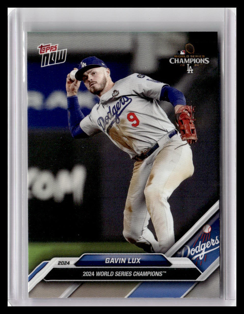 2024 Topps Now World Series Champions Los Angeles Dodgers #WS-12 Gavin Lux White