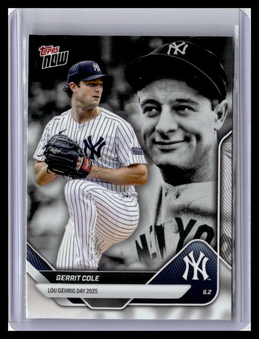 2024 Topps Now Lou Gehrig Day - Presented by Sarah Langs #LGD-5 Gerrit Cole