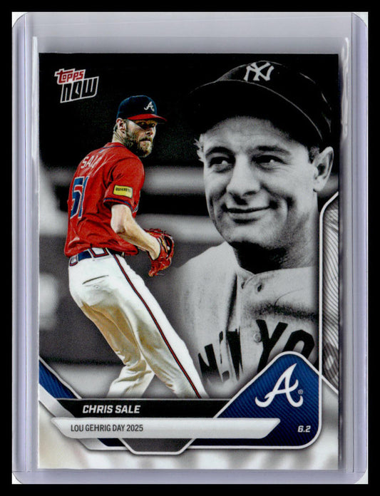 2025 Topps Now Lou Gehrig Day: Presented by Sarah Langs #LGD-CS Chris Sale