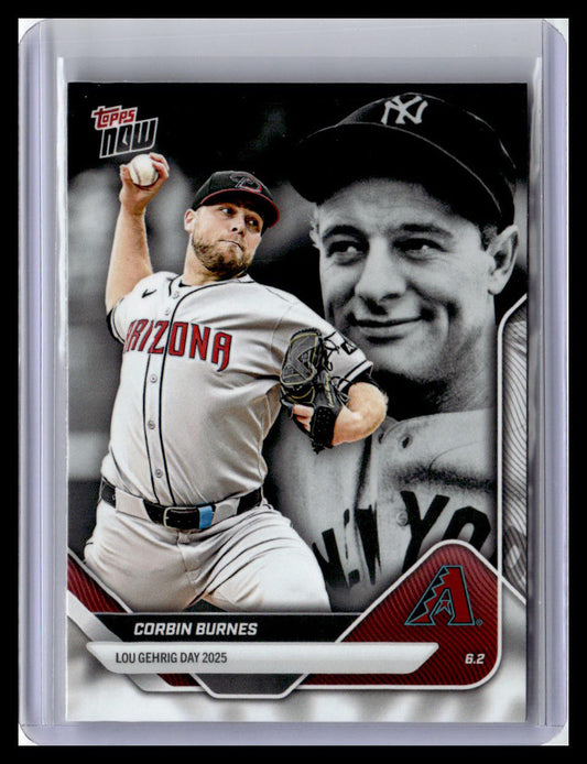 2025 Topps Now Lou Gehrig Day: Presented by Sarah Langs #LGD-CB Corbin Burnes