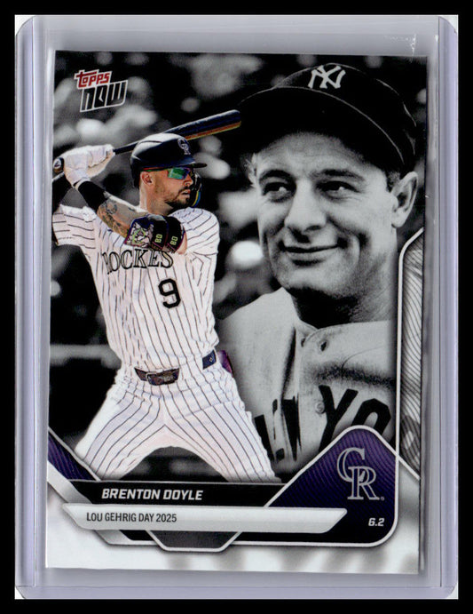 2025 Topps Now Lou Gehrig Day: Presented by Sarah Langs #LGD-SH Brenton Doyle