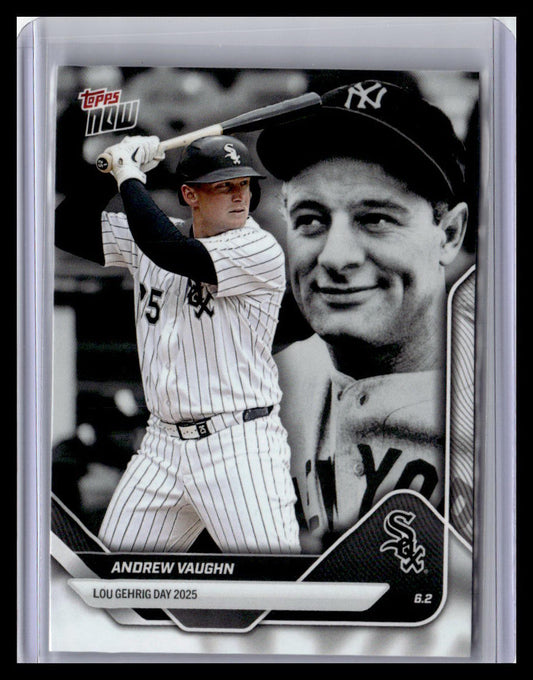 2025 Topps Now Lou Gehrig Day: Presented by Sarah Langs #LGD-AV Andrew Vaughn