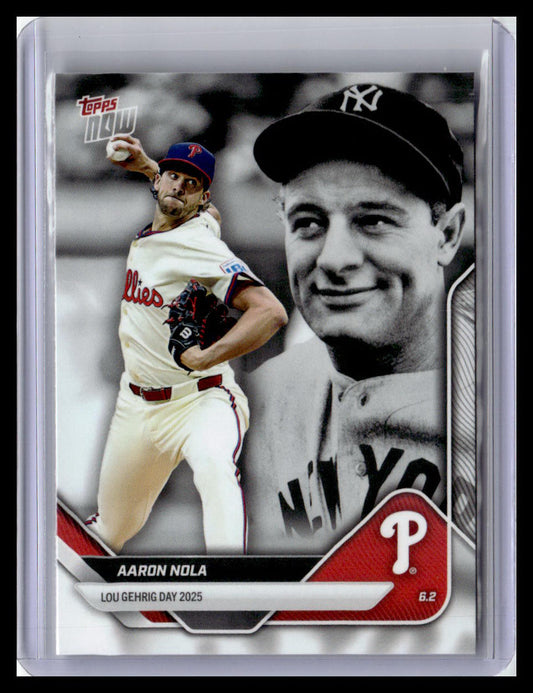 2025 Topps Now Lou Gehrig Day: Presented by Sarah Langs #LGD-AN Aaron Nola