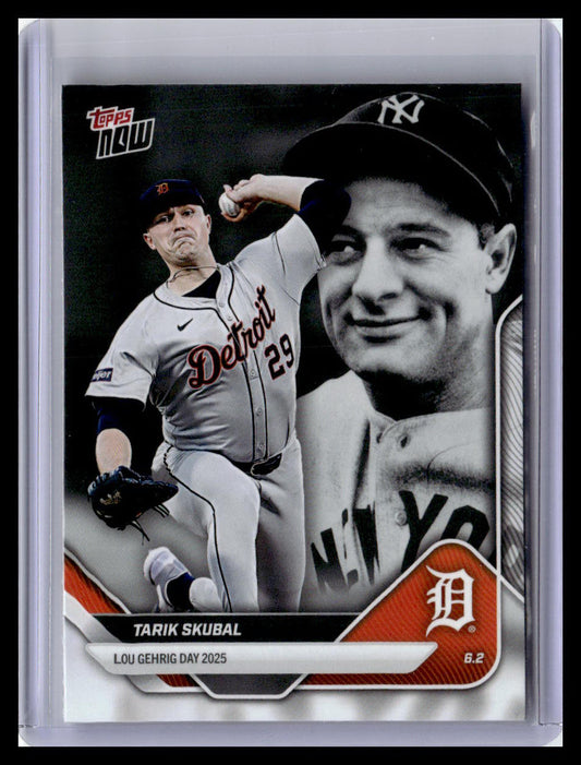 2025 Topps Now Lou Gehrig Day: Presented by Sarah Langs #LGD-TS Tarik Skubal