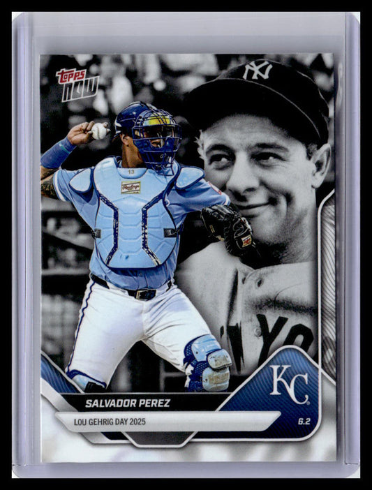 2025 Topps Now Lou Gehrig Day: Presented by Sarah Langs #LGD-SP Salvador Perez