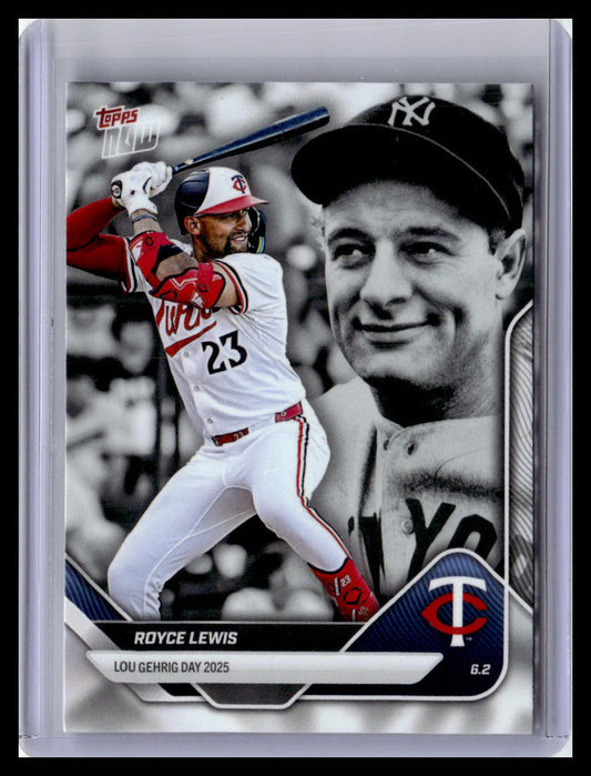 2025 Topps Now Lou Gehrig Day: Presented by Sarah Langs #LGD-RL Royce Lewis