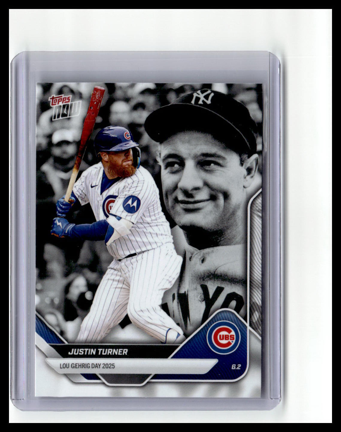 2025 Topps Now Lou Gehrig Day: Presented by Sarah Langs #LGD-JT Justin Turner