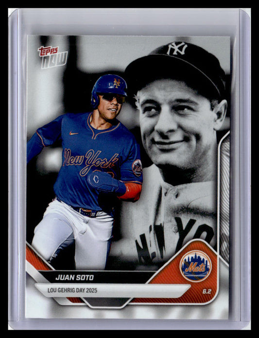 2025 Topps Now Lou Gehrig Day: Presented by Sarah Langs #LGD-JS Juan Soto