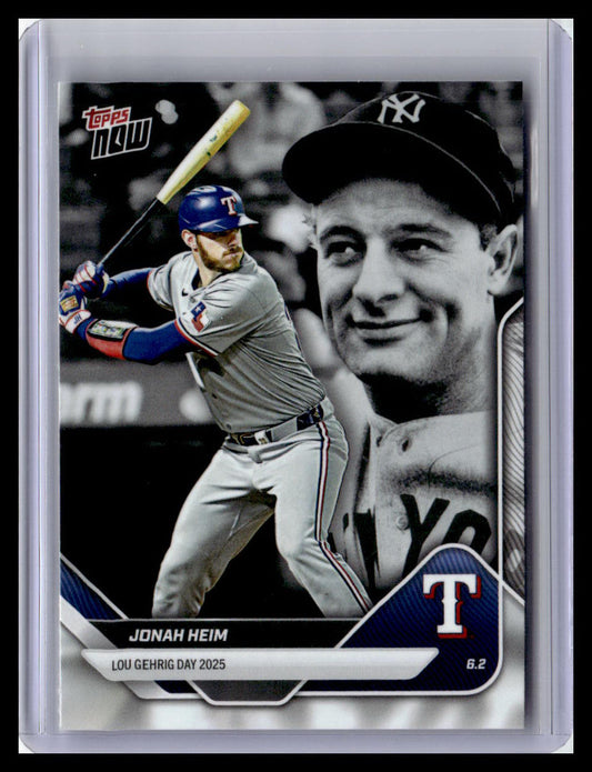 2025 Topps Now Lou Gehrig Day: Presented by Sarah Langs #LGD-JH Jonah Heim