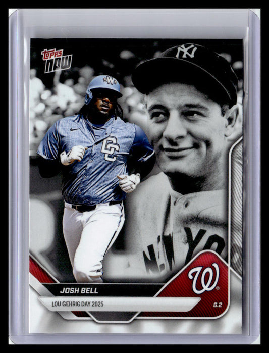 2025 Topps Now Lou Gehrig Day: Presented by Sarah Langs #LGD-JB Josh Bell