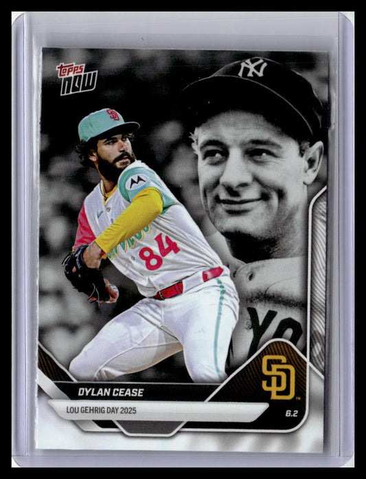 2025 Topps Now Lou Gehrig Day: Presented by Sarah Langs #LGD-DC Dylan Cease
