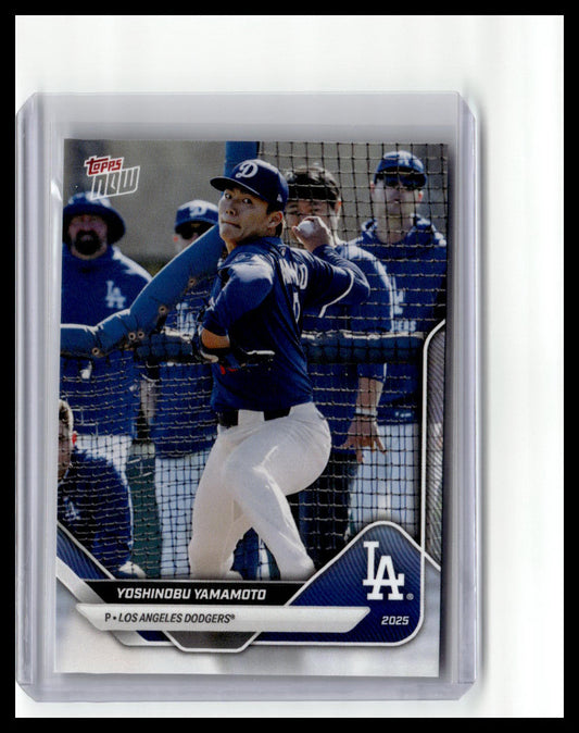 2025 Topps Now RTOD Day Los Angeles Dodgers #OD-276 Yoshinobu Yamamoto