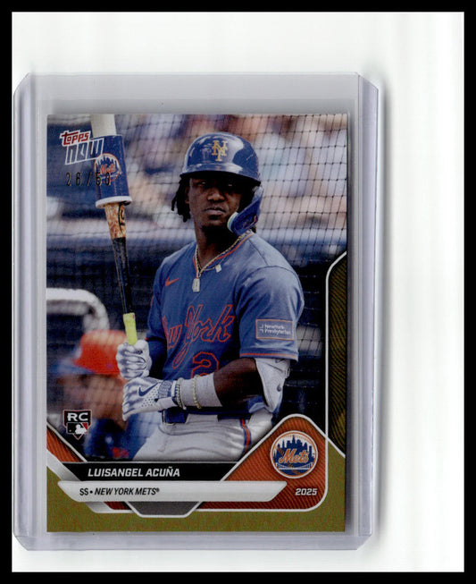 2025 Topps Now Road to Opening Day #OD-173 Luisangel Acuna Gold Foil