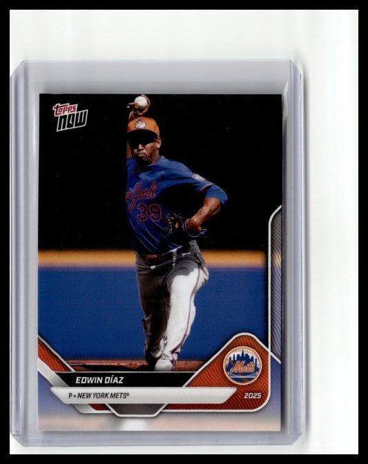 2025 Topps Now Road to Opening Day New York Mets #OD-180 Edwin Diaz