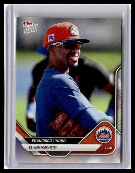 2025 Topps Now Road to Opening Day New York Mets #OD-176 Francisco Lindor
