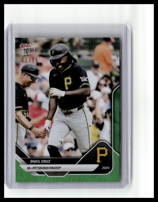 2025 Topps Now Road to Opening Day #OD-232 Oneil Cruz Green Foil /99