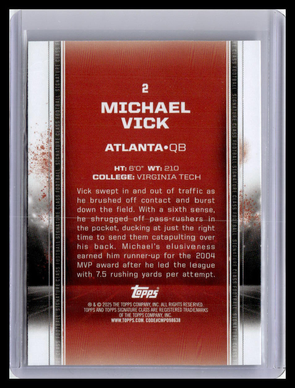 2024 Topps Signature Class #2 Michael Vick